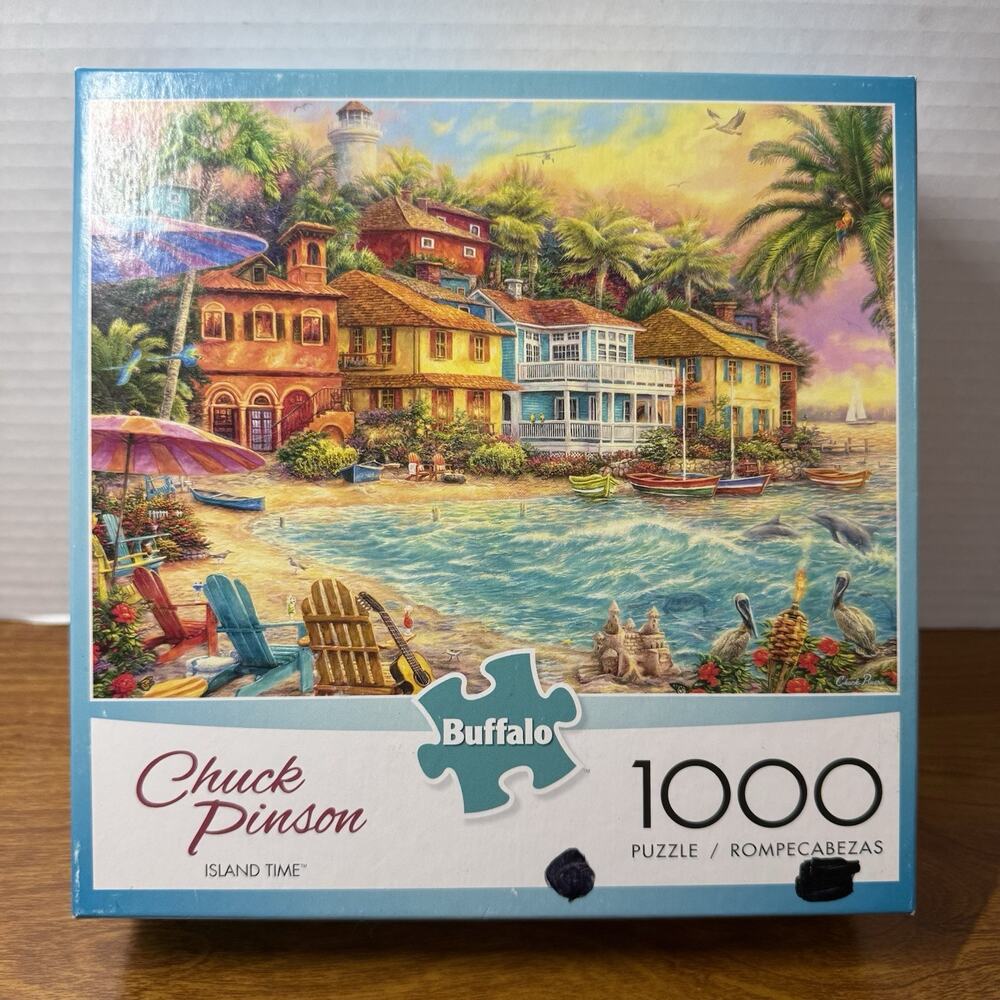 Island Time by Chuck Pinson 1,000 Piece Puzzle Buffalo Games Ages 14+